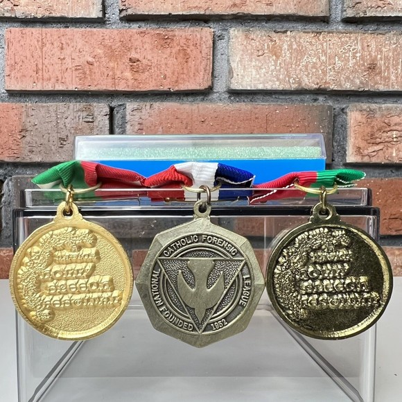 Natick Holly Speech Festival and Catholic Forensics League Medal Award Ribbons - Picture 1 of 6